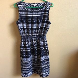 Black and grey dress